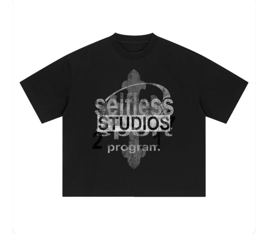 SS Sport Program Boxy Tee (BLACK)